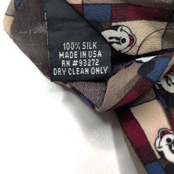 Mickey Mouse tie Balancine Inc. vintage tie 100% silk - Picture 5 of 5